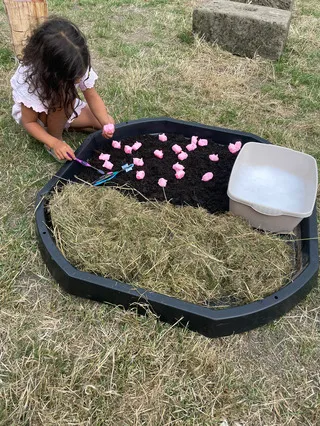 Child working on workbook